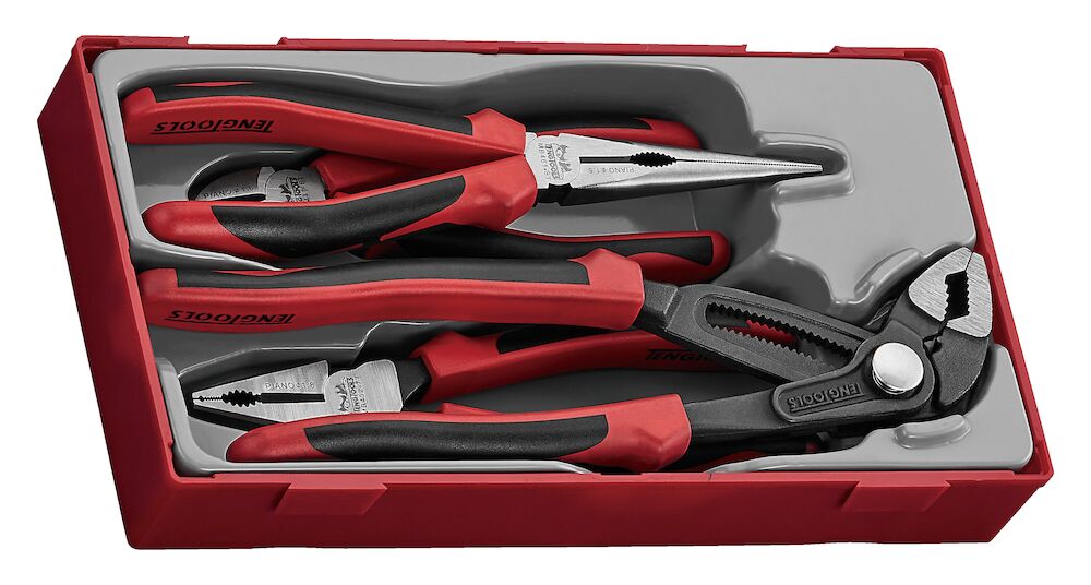 Plier Set TPR Grip Q TT1 4 Pieces | TengTools